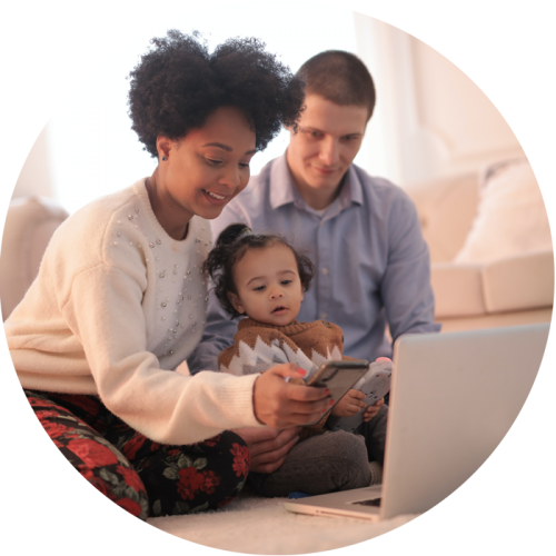 user seeing computer